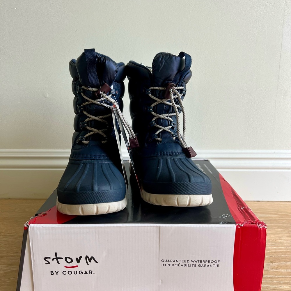 Cougar Storm Waterproof Boots - Navy size 8 NWT - Picture 2 of 4